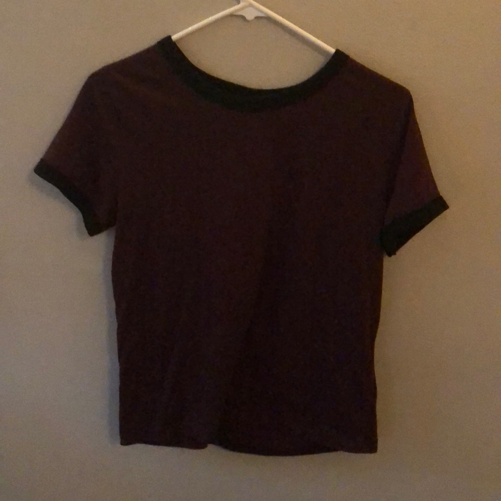 Burgundy shirt